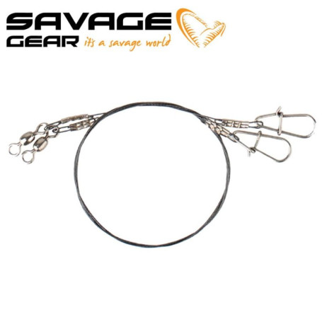 Savage Gear 1x7 Titanium Spin Trace 35cm 0.40mm 15kg Титаниев повод