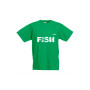 Тениска FISH детска - зелена