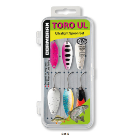Комплект от 6 клатушки CORMORAN Toro UL за ултралайт риболов