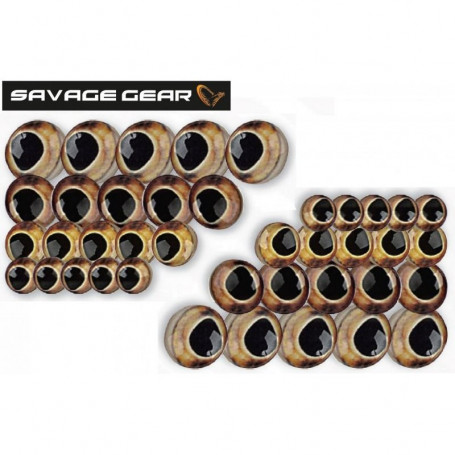 Очи SAVAGE GEAR Spare Swimbait Eyes Kit 40pcs