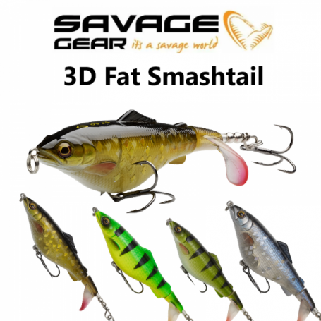 3D Fat Smashtail 8cm Savage Gear Повърхностна примамка