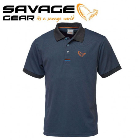 Savage Gear Simply Savage 3-Stripes Polo Тениска с яка