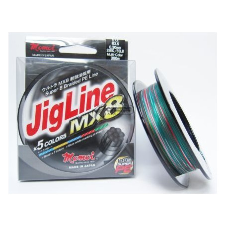 Плетено влакно Jig Line MX8 MULTICOLOR 300m