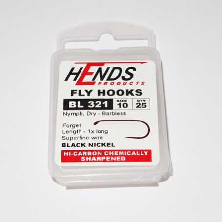 Hends Dry / Nymph Fly Hooks 321 BL N10