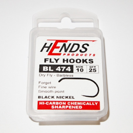 Hends Dry Fly Hooks 474 BL N10
