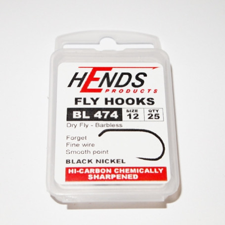 Hends Dry Fly Hooks 474 BL N12