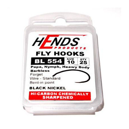 Hends Pupa Hooks 554 BL N10