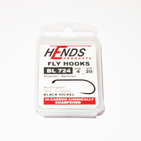 Hends Streamer Fly Hooks 724 BL N4