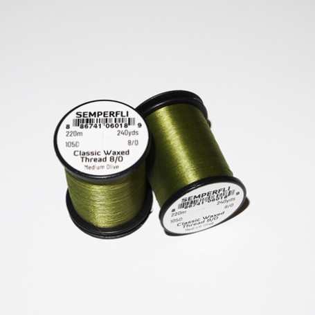 Semperfli 8/0 Classic Waxed Thread Medium Olive