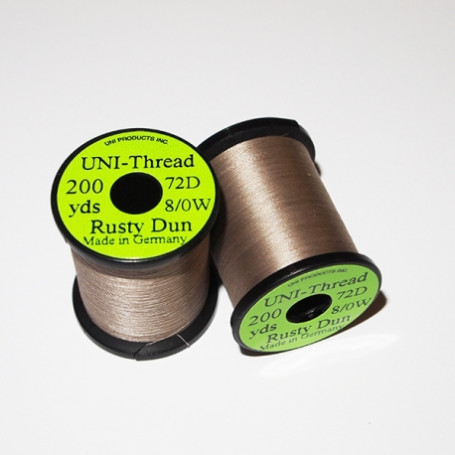 Uni Thread 8/0 Waxed Rusty Dun