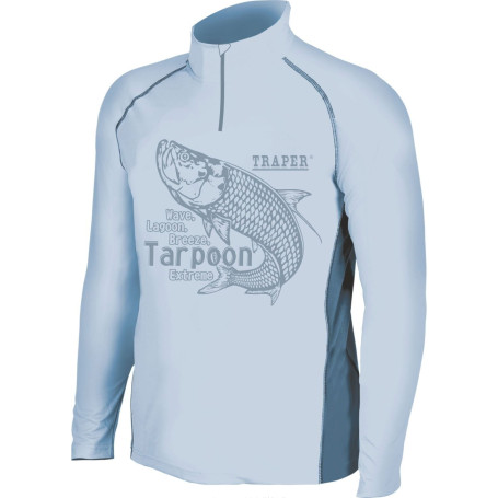 Блуза с UV защита Traper Sweat Shirt Florida Tarpon Light Blue