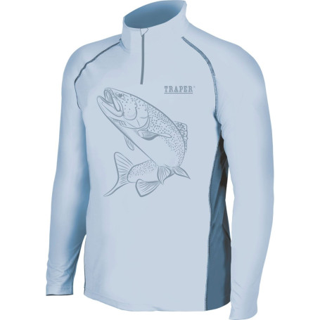 Блуза с UV защита Traper Sweat Shirt Florida Trout Light Blue