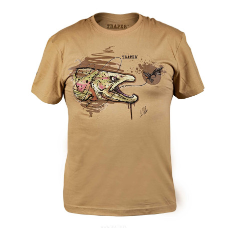 Traper T-Shirt Trout Sand Тениска с къс ръкав