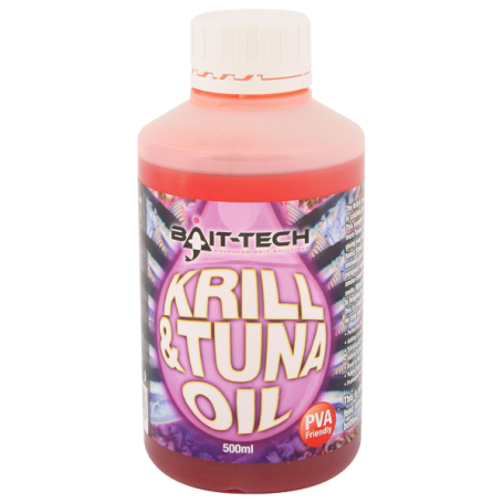 Течен ароматизатор - BAIT-TECH Krill - Tuna Oil (500ml)