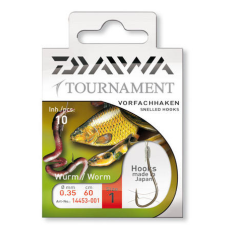 Вързани Куки Daiwa Tournament Worm Hook