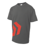 Тениска DAIWA DVEC ANGLED T-SHIRT - Сиво-червена